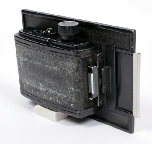 Image of Universal Graflex "22" 6X6 120 roll film back for any 4X5 camera bin #2