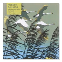 Image 1 of Robert Gillmor: Swans Flying over the Reeds 500 Piece Jigsaw Puzzle