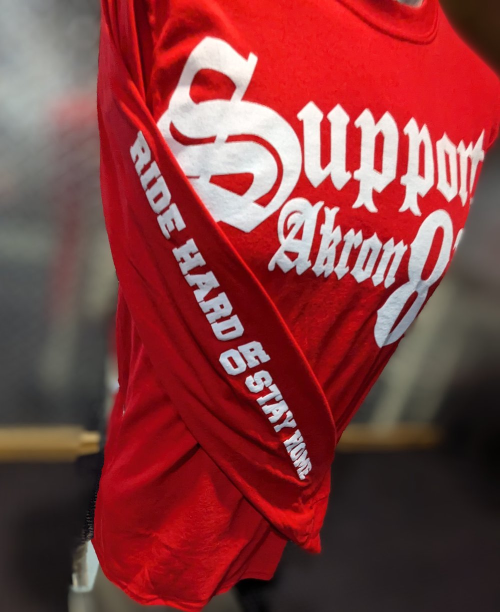 Support Long Sleeve T-shirt in Red