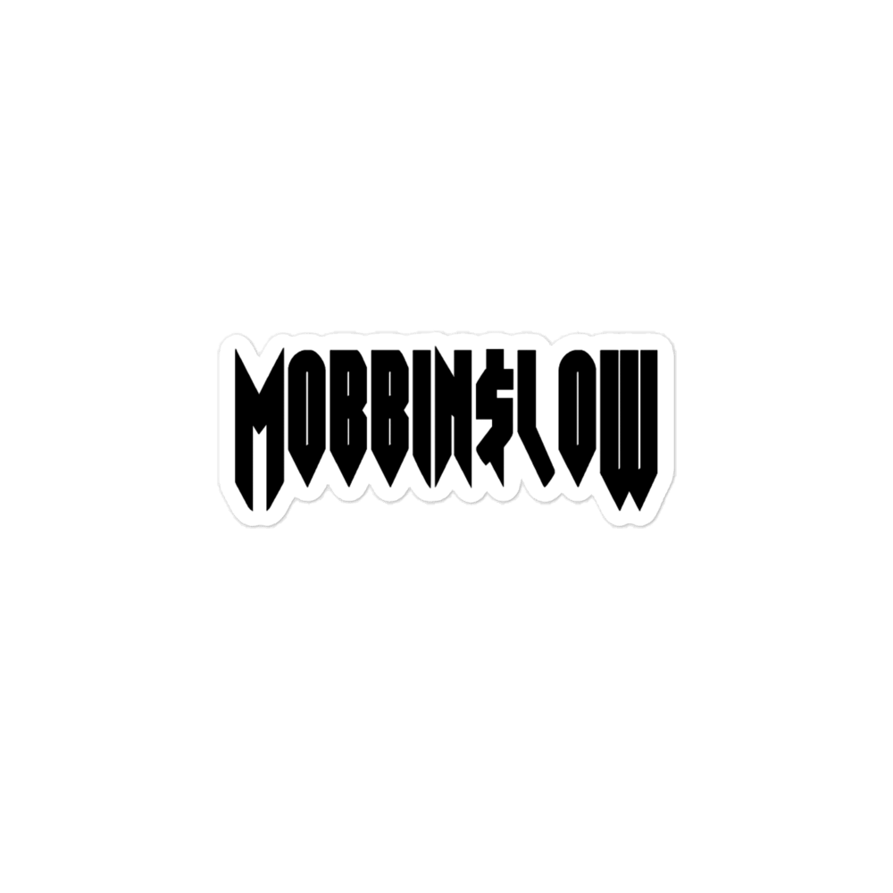 Image of Mobbinslow logo black and white stickers