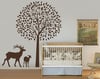 Mum Mom and Baby Deer with Beautiful Tree wall decal and sticker