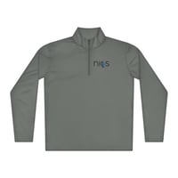 Image 1 of NICS Quarter Zip - Gray and White