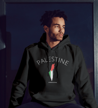 Image 1 of Palestine Map Unisex Hoodie- 100% profits to charity
