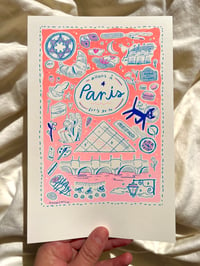 Image 1 of Travel Card Series Paris -Small Riso Print