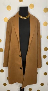 Cognac Pea Coat - Size: M