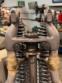 Image 4 of PCP narrow in-line springer fork top clamp / risers