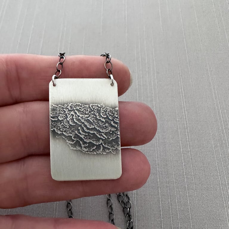 Sterling Silver Fungi Necklace