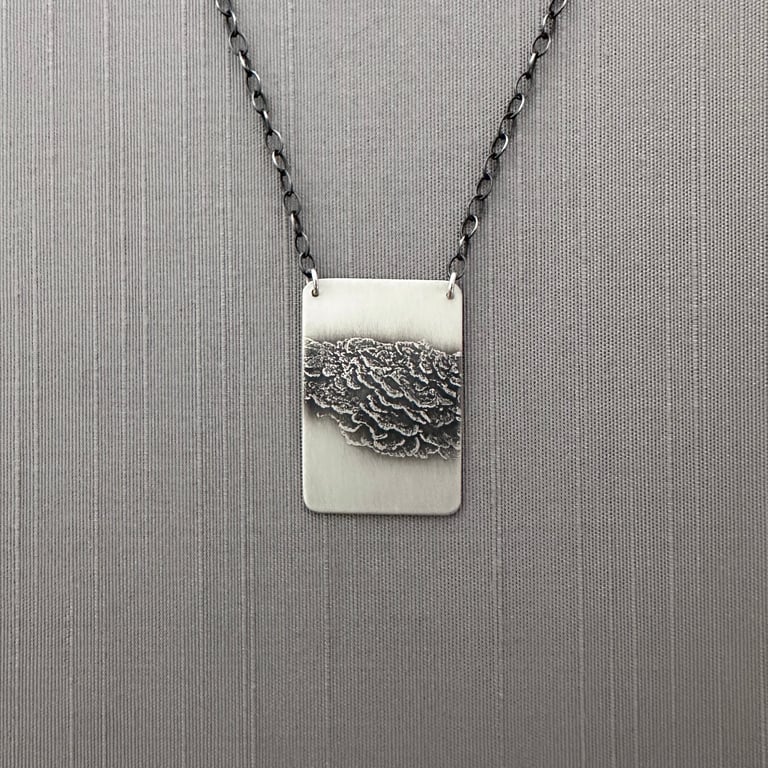 Sterling Silver Fungi Necklace Image 3