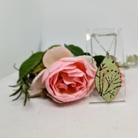 Image 2 of Enamel Pendant - Floral Nature Lover (EJ056)