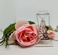 Image 3 of Enamel Pendant - Floral Nature Lover (EJ057)