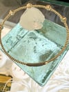 14k solid gold diamond five flowers bracelet 