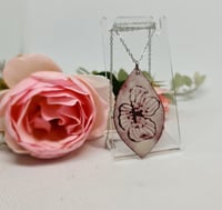 Image 2 of Enamel Pendant - Floral Nature Lover (EJ060)