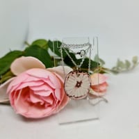 Image 2 of Enamel Pendant - Floral Nature Lover (EJ061)