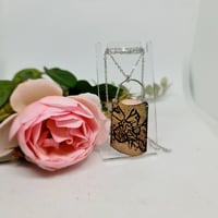 Image 2 of Enamel Pendant - Floral Nature Lover (EJ063)