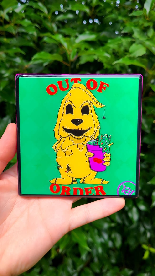 RAR Brewing "Dirt Pudding With Gummy Worms" Craft Coaster 