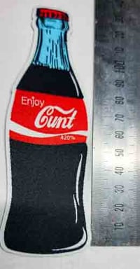Image 3 of Enjoy Cunt Bottle Iron On Patch