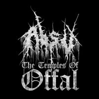 Image 2 of ABSU - THE TEMPLES OF OFFAL T-SHIRT - VINTAGE TEXTURE (BLACK, BLUE, DARK HEATHER)