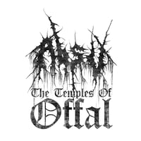 Image 2 of ABSU - THE TEMPLES OF OFFAL T-SHIRT - VINTAGE TEXTURE (WHITE, SPORT GREY)