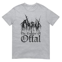 Image 3 of ABSU - THE TEMPLES OF OFFAL T-SHIRT - VINTAGE TEXTURE (WHITE, SPORT GREY)