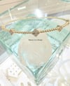14k solid gold diamond five flowers bracelet 