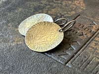 Image 3 of Textured sterling silver discs/n8