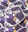 Purple Vibes Transparent Sticker