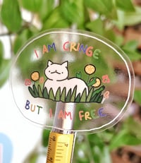 Image 1 of Cringe but Free - Transparent Sticker