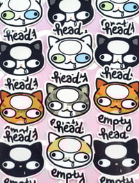 Image 1 of Head Empty - Transparent Sticker
