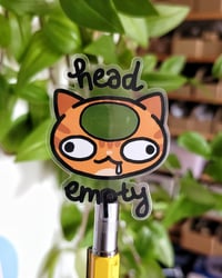 Image 2 of Head Empty - Transparent Sticker
