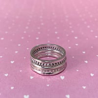 Image 1 of Sterling Silver Stacking Rings 