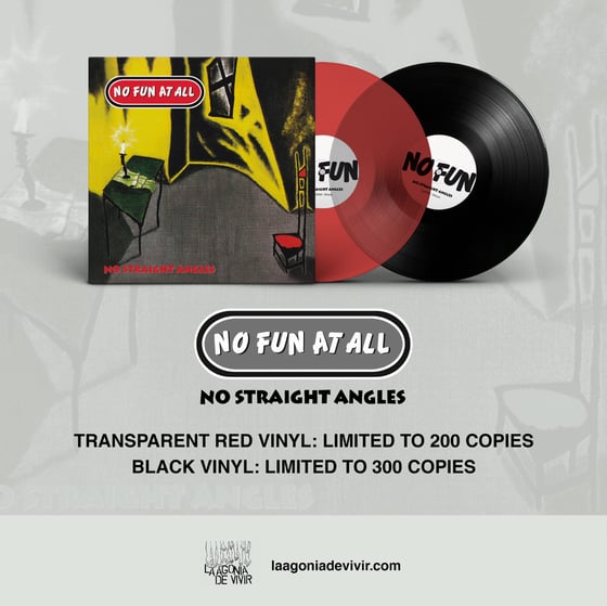 Image of LADV69 - NO FUN AT ALL "no straight angles" LP REISSUE (2nd press)