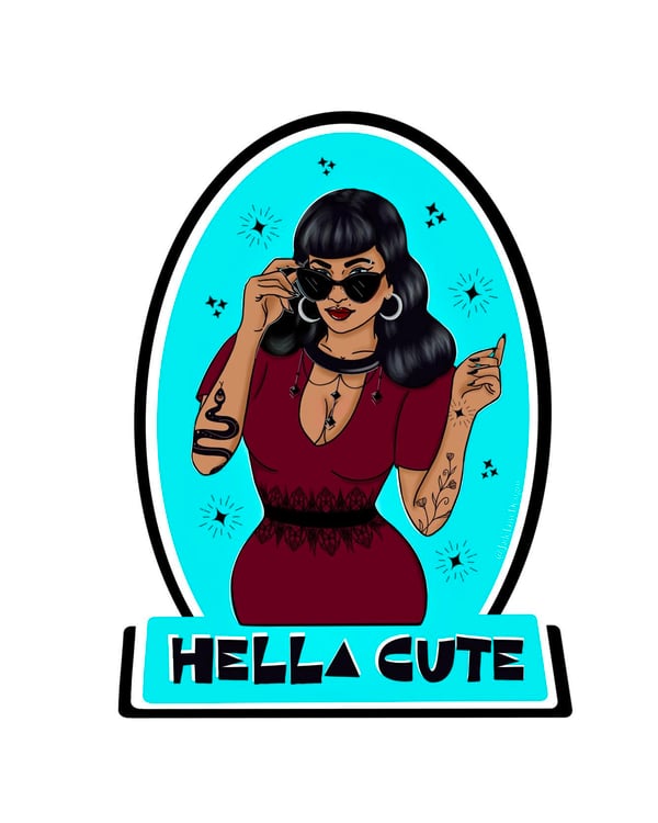 Image of Custom Sticker Design Commission Full-Color