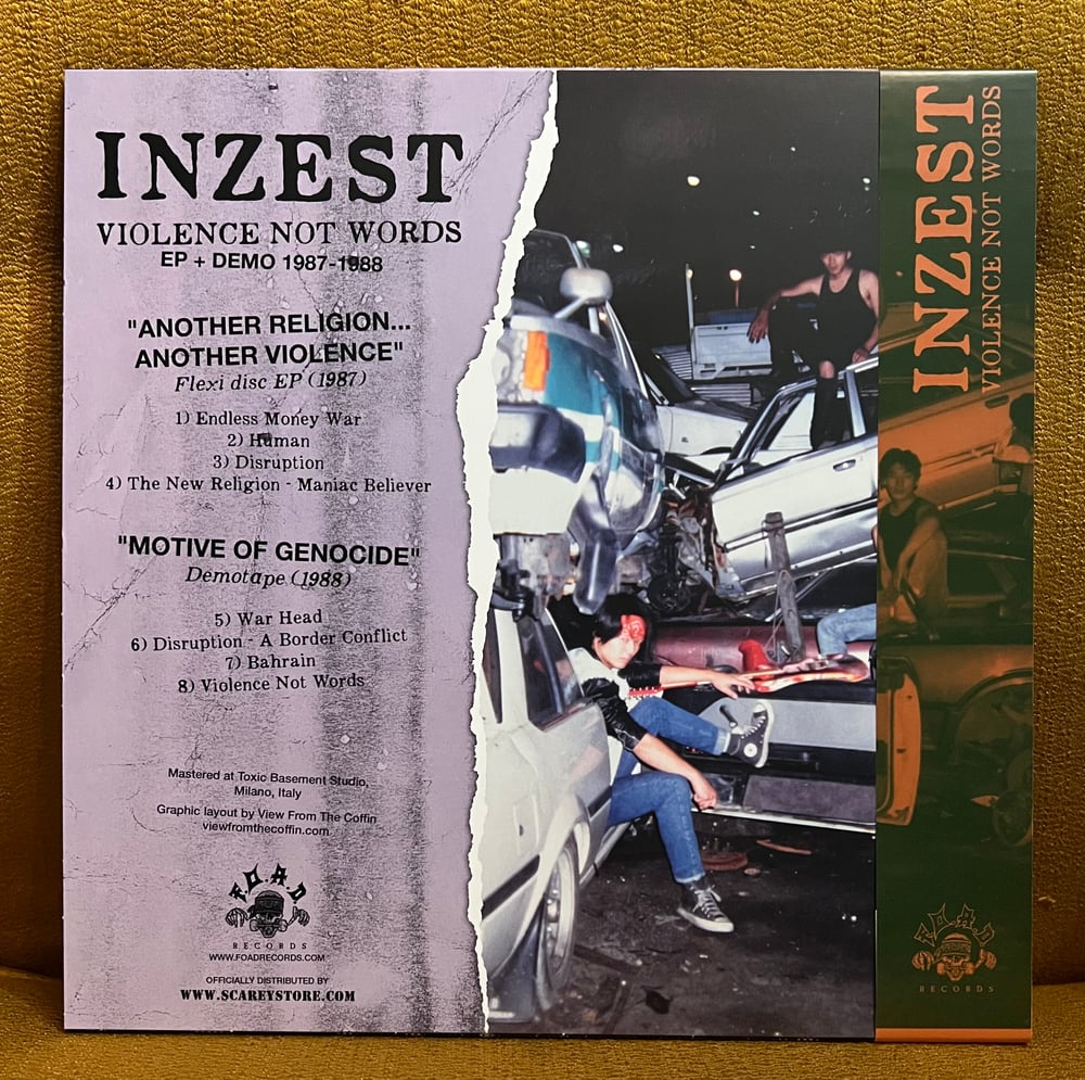 INZEST - Violence Not Words (New Pressing) BLACK 