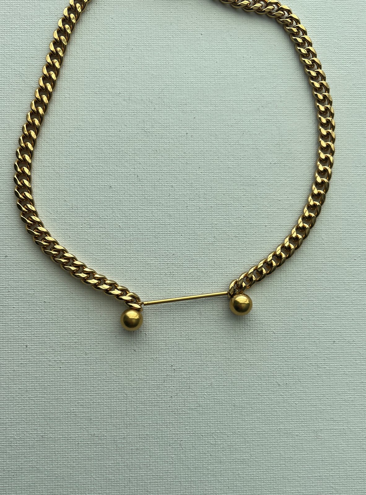 ohtnyc ネックレスBARBELL PIERCING CHOKER