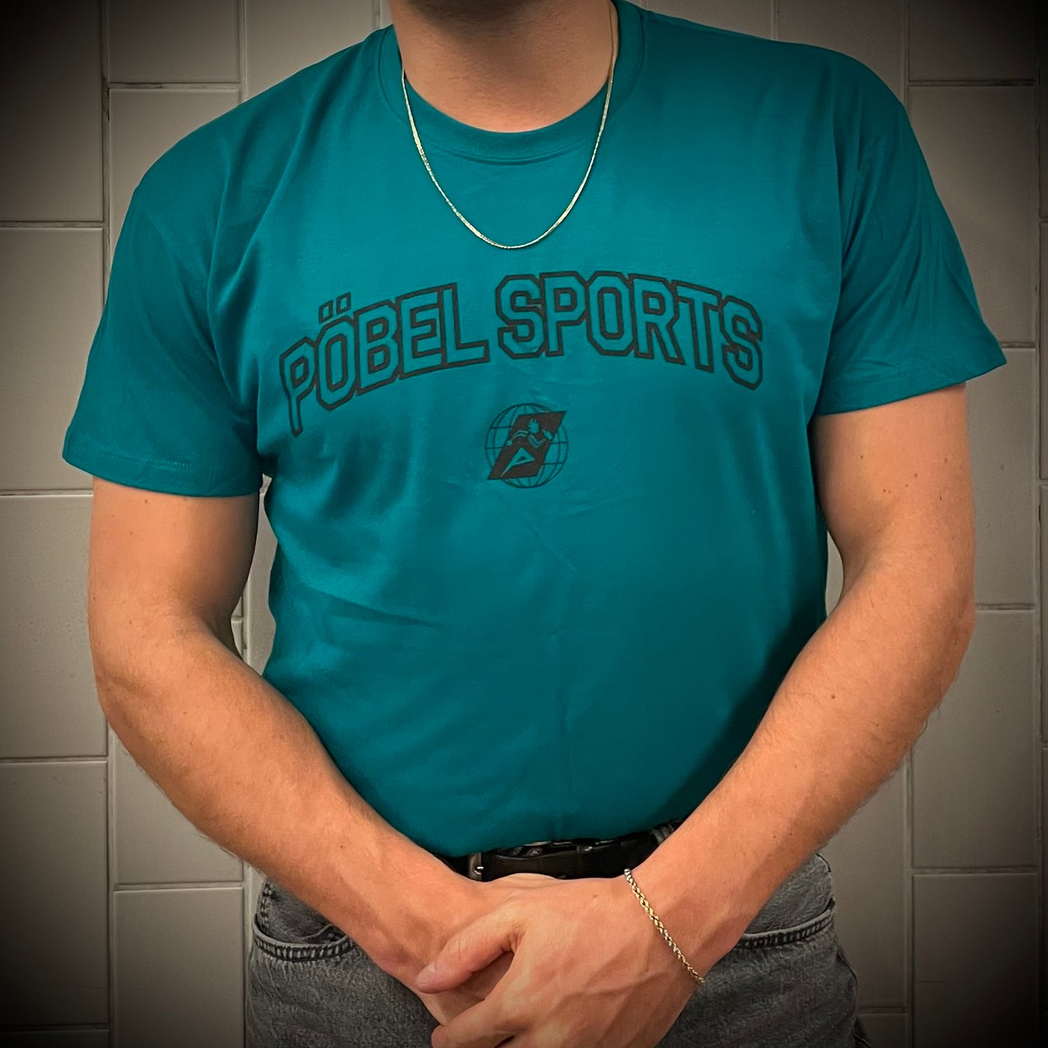 Image of Pöbel Sports Chest Logo Emerald Unisex