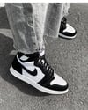 Black and White Jordans 1