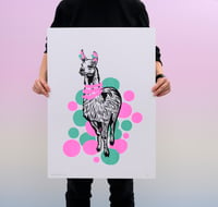 Image of Pom Pom Lama Screenprint