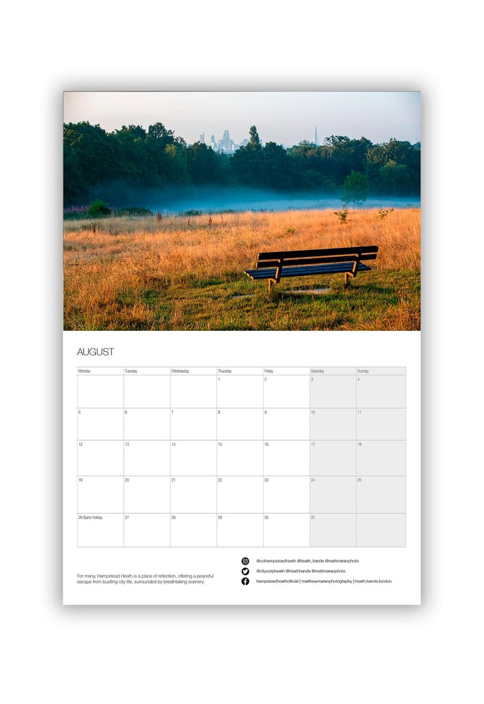 Image of 2024 Hampstead Heath Calendar