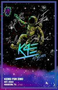 Image of K4E Poster - 20th Anniversary - Hand Signed and Numbered - Limited to 50 Prints - 11x17