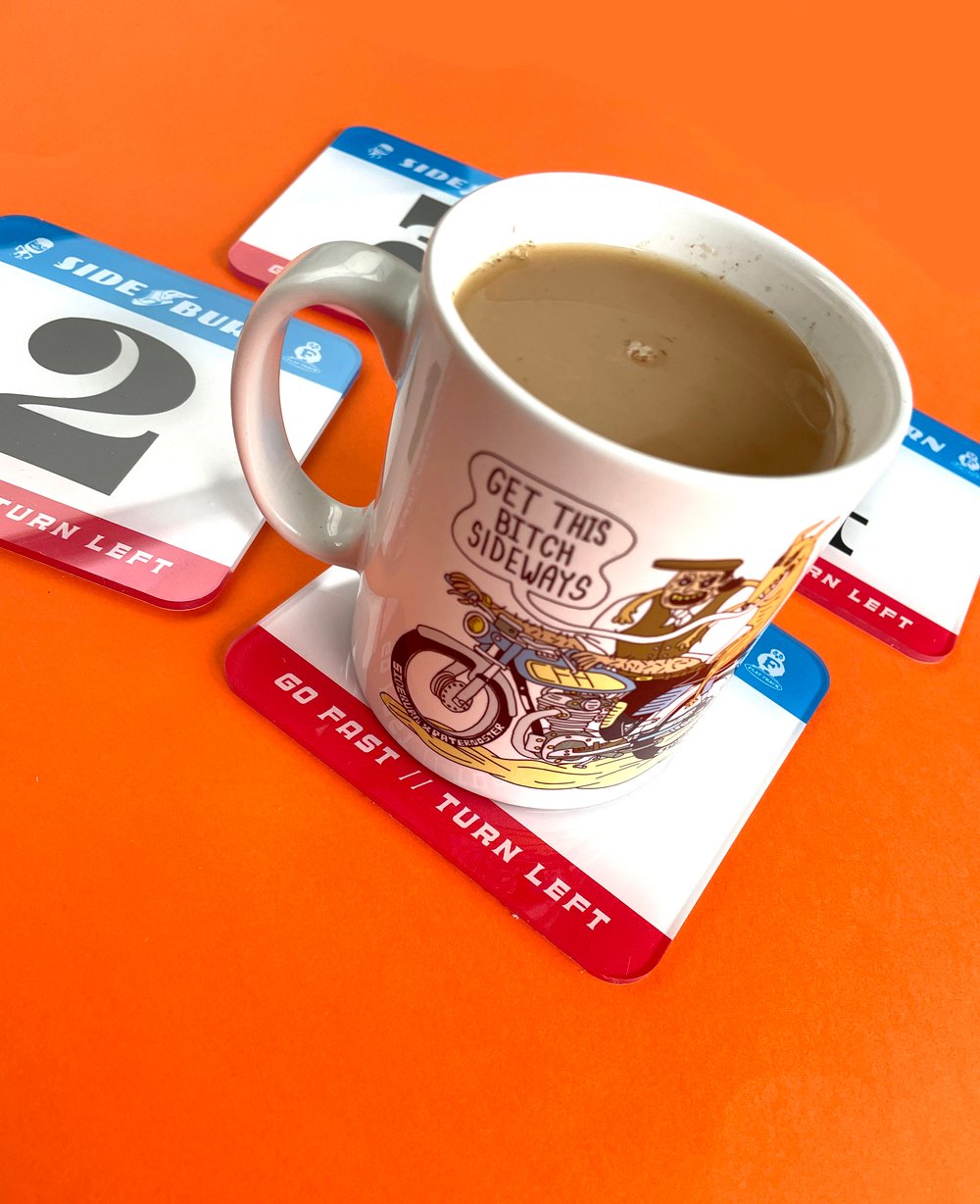Image of Tricolor Number Plate Drink Coasters