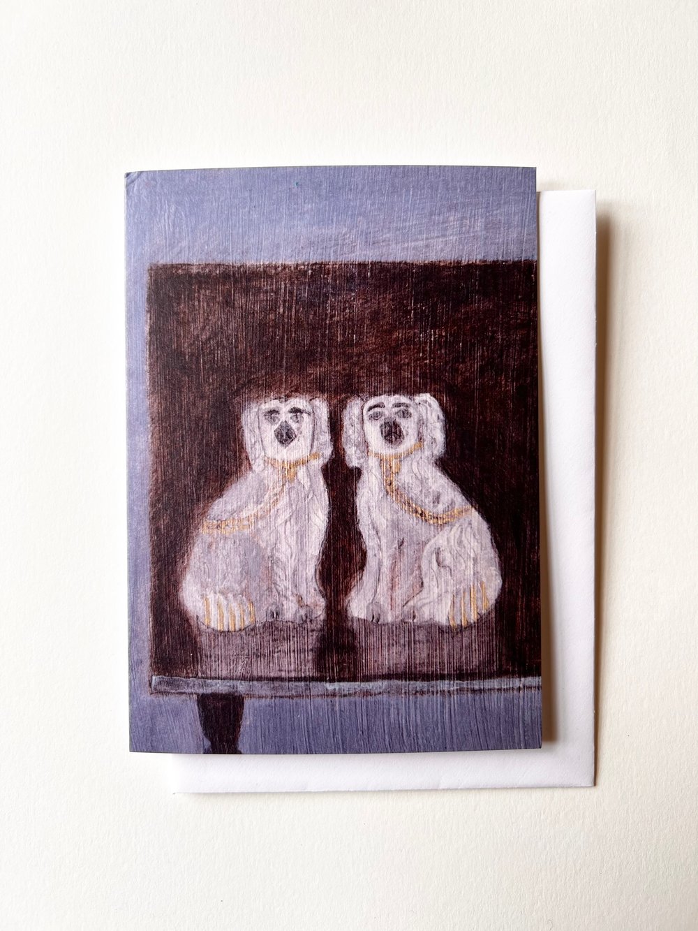 Image of Staffordshire Dogs Greetings Card