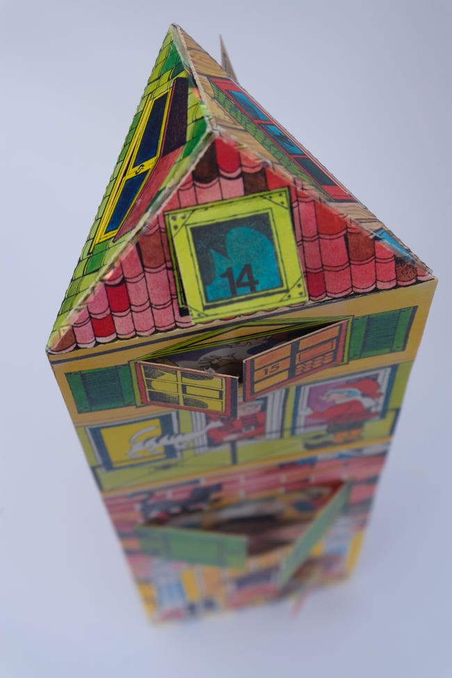 Vintage Advent Calendar House (ONLY 1 LEFT)