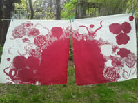 Image 1 of Lace and Flowers - Red