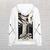 Image 1 of TOWER TAROT HOODIE • IVORY