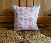 Image 2 of Slavic-inspired Block Printed Cushion