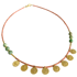 Ltd Ed - Gold Coral & Turquoise Bead Necklace #3 Image 5