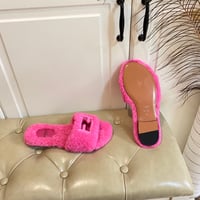 Image 3 of FF Shearling Slides