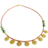 Ltd Ed - Gold Coral & Turquoise Bead Necklace #3 Image 2