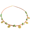 Ltd Ed - Gold Coral & Turquoise Bead Necklace #2