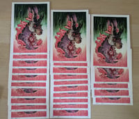 Image 5 of A5 Fungi Hare Giclée print 